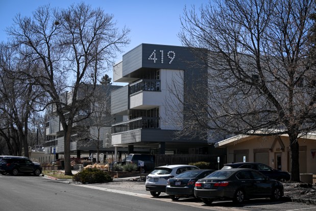 A newer condo built in a residential neighborhood near Canyon and Mulberry in Fort Collins on March 19, 2024. (Photo by AAron Ontiveroz/The Denver Post)