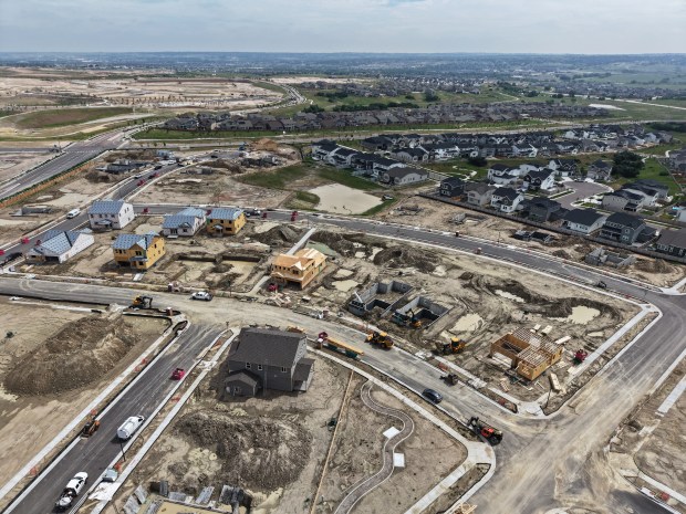 Construction is underway at the Looking Glass development in Parker on Wednesday, June 25, 2025. (Photo by Hyoung Chang/The Denver Post)