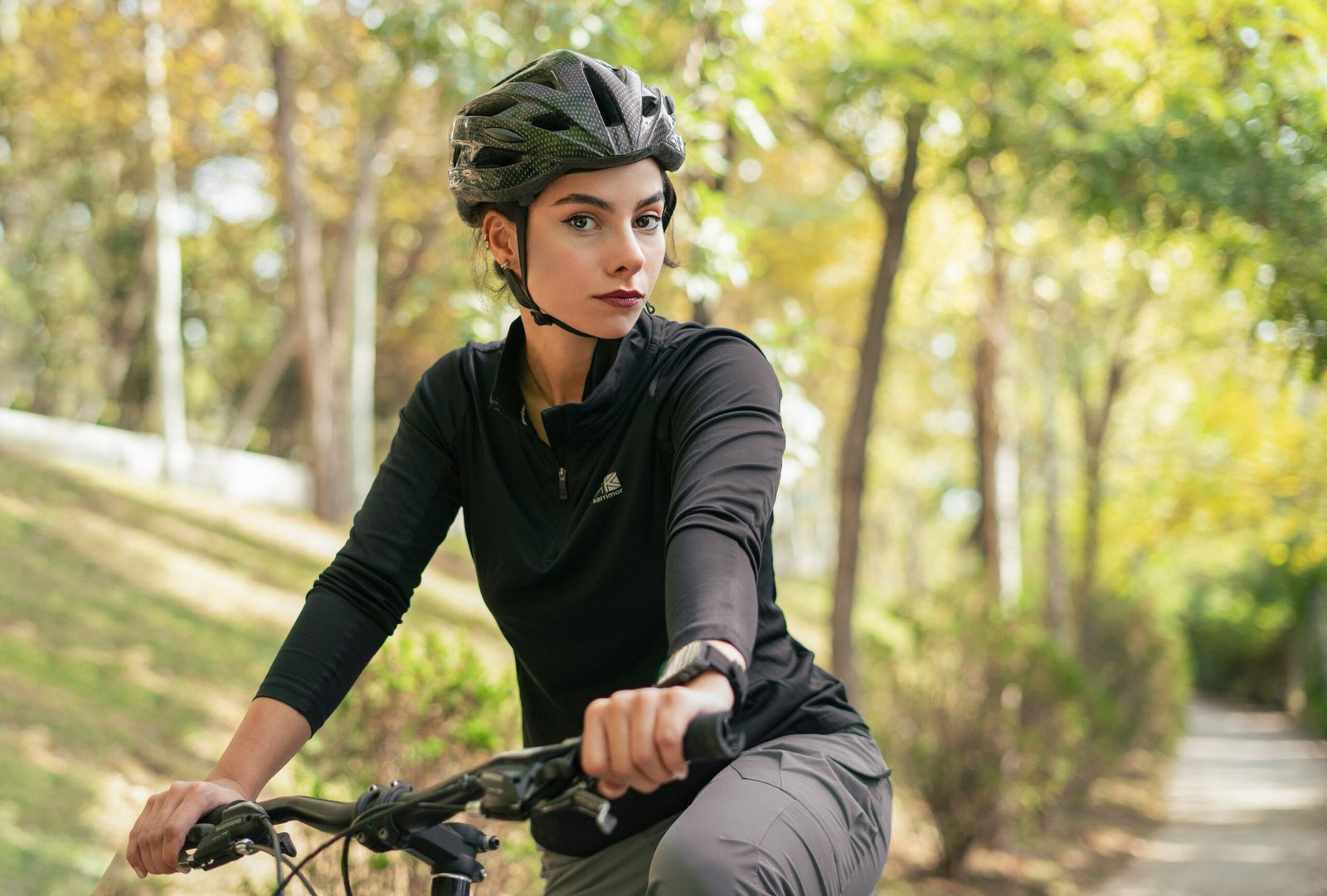 Three different types of bikes: road, hybrid, and mountain