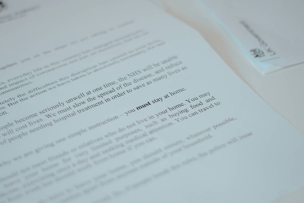 Letter from the Prime Minister | Stay At Home